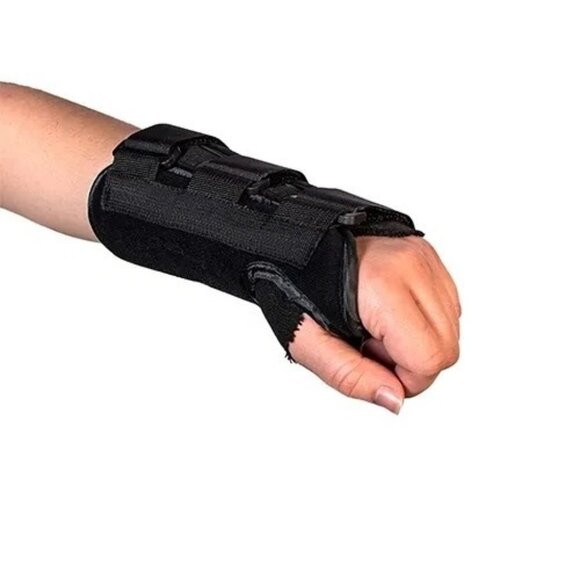 Wrist Hand Brace Support Carpal Tunnel Sprain Arthritis Gym Splint Universal Bla - Picture 1 of 4